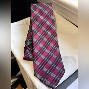 ✨HOST PICK✨ Vintage Calvin Klein Red, Grey, Black Striped Tie or Purse Tie ✨ 🎉